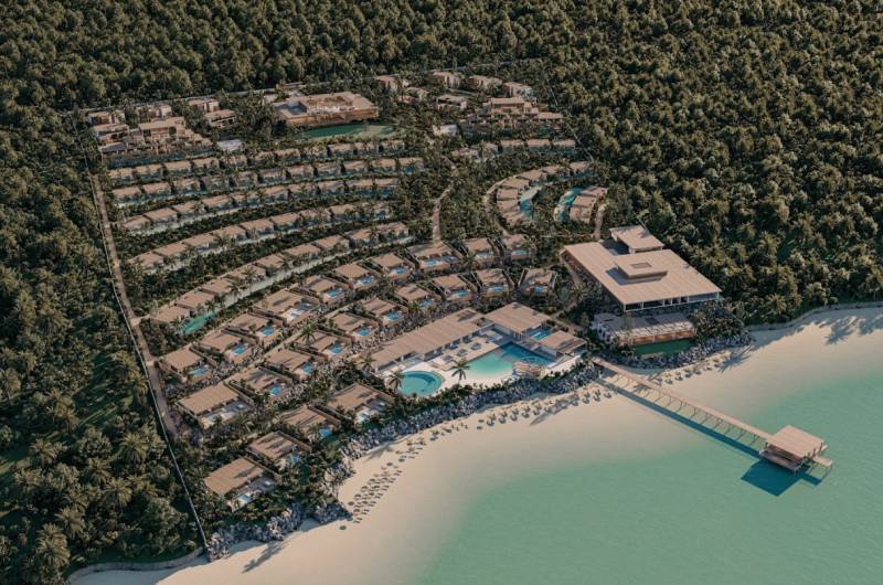HOTELOVÝ SUITE V LUXUSNOM ZANZIBARSKOM KOMPLEKSE - Luxusná rezidenčná oblasť s vilami a bazénmi pri pláži v časti Nungwi, Zanzibar North.