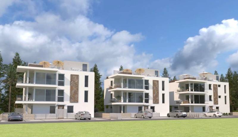 CHORVÁTSKO - Luxusné apartmány (4i) - ostrov VIR - Bytové domy s modernou architektúrou a balkónmi, vhodné na 2-izbový byt.