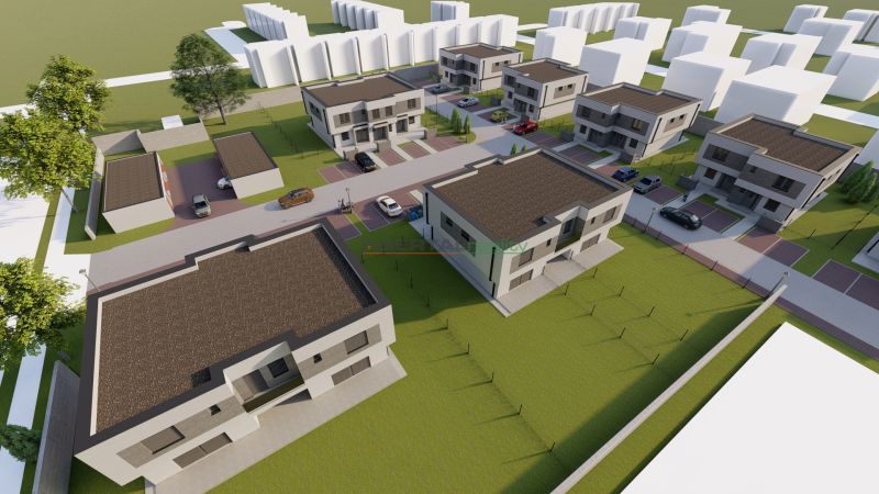  SO-07-A  Priestranný 4-izbový RD so záhradou a 3 parkovacími miestami - Vizualizácia rezidenčnej štvrte s 4-izbovými bytmi na Triblavinskej v Chorvátskom Grobe.