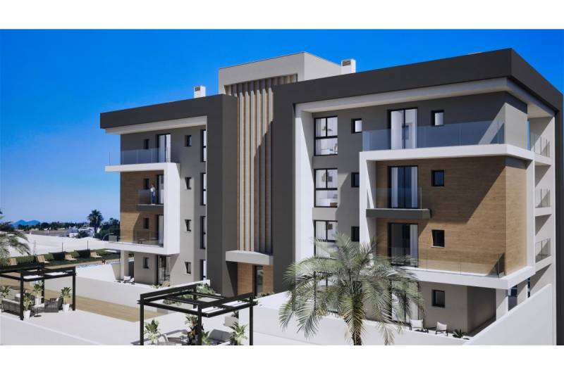 LOS ALCÁZARES -rekreačné apartmány s turistickou licenciou na prenájom - Rekreačný apartmán v Los Alcázares s terasami a palmami v okolí.