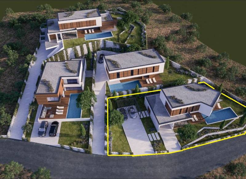 CHORVÁTSKO - Luxusná vila s bazénom (n.4) - VODICE - Moderná vila s bazénom vo Vodiciach obklopená prírodou.