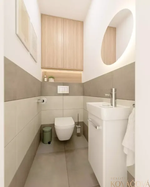 Výnimočný 2-izb. byt so záhradou a bazénom – projekt SELANKY, Pobedim - OLIVOVY_WC.webp