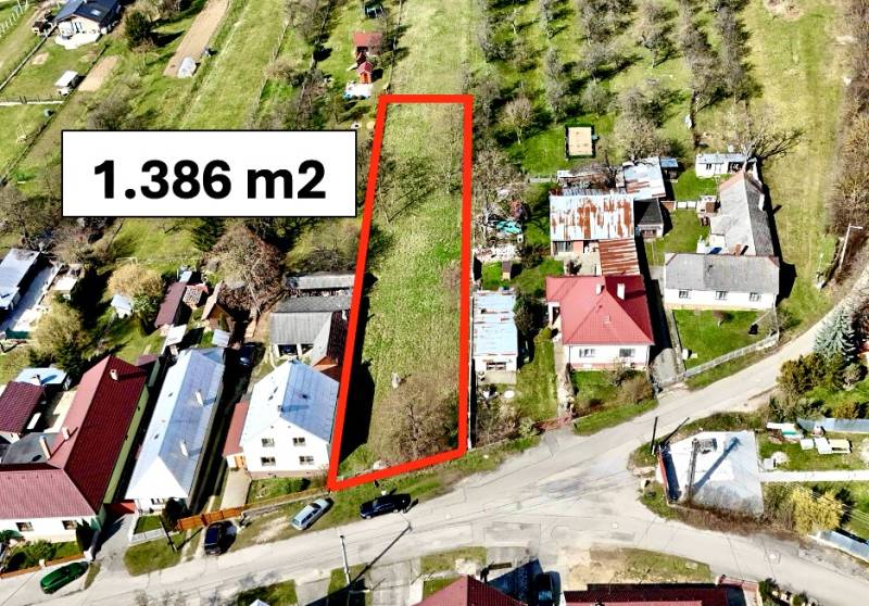 Moravské Lieskové - STAVEBNÝ POZEMOK s investičným potenciálom - Pozemok na výstavbu domov v Moravskom Lieskovom, rozloha 1.386 m2, v okolí domy.