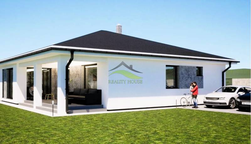 Murovaná Novostavba - Rodinný dom s pekný pozemkom 800 m2 - Rodinný dom na Vinianskej ceste v Michalovciach s terasou a priestranným trávnikom.