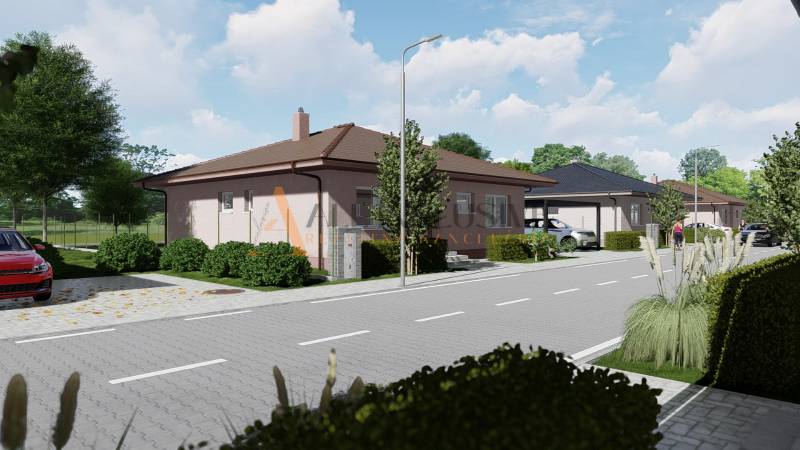 POSLEDNÉ 2 NOVOSTAVBY | PRÁZNOVCE - Rodinné domy na ulici PRÁZNOVCE v Topoľčanoch s upravenou zeleňou a príjazdovou cestou.
