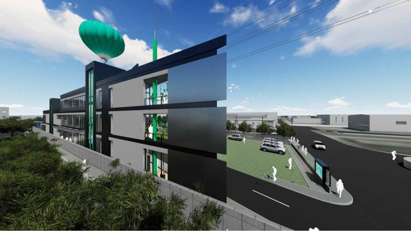 Stavebný pozemok 5.510 m2 so stavebným povolením pri Panónskej ceste  - Futuristická budova s parkoviskom pri Panónskej ceste v Bratislave - Petržalke, pozemky - komerčné.