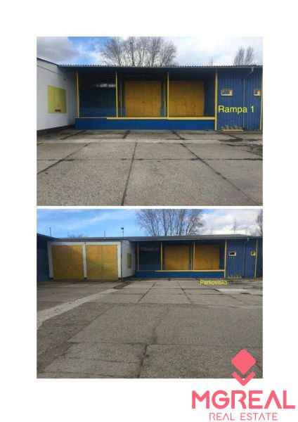 Skladové priestory 770 m2 a 792 m2 v Piešťanoch - Sklady a haly na Obchodnej ulici v Piešťanoch, s parkoviskom a nakladacou rampou.