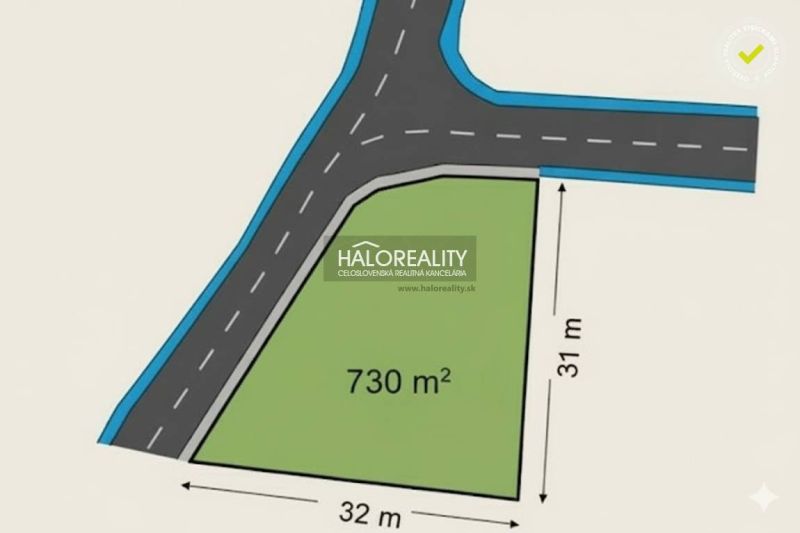 Predaj, pozemok pre rodinný dom 730 m2 Madunice