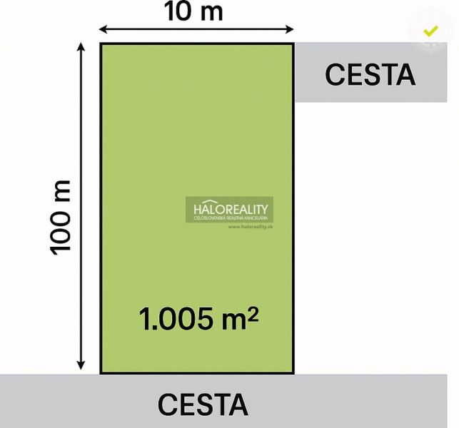 Predaj, pozemok pre rodinný dom 1005 m2 Kalinkovo
