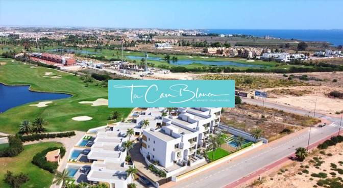 Novostavba, Apartmán Los Alcazáres, 85 m2, 2 spálne bazén  - Rekreačný apartmán v Los Alcázares s výhľadom na golfové ihrisko a more.