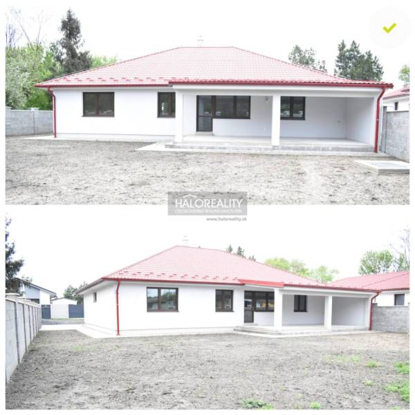 Predaj, rodinný dom Závod - NOVOSTAVBA - EXKLUZÍVNE ... - Rodinný dom v Závode s červenou strechou, priestranným dvorom a krytou terasou.