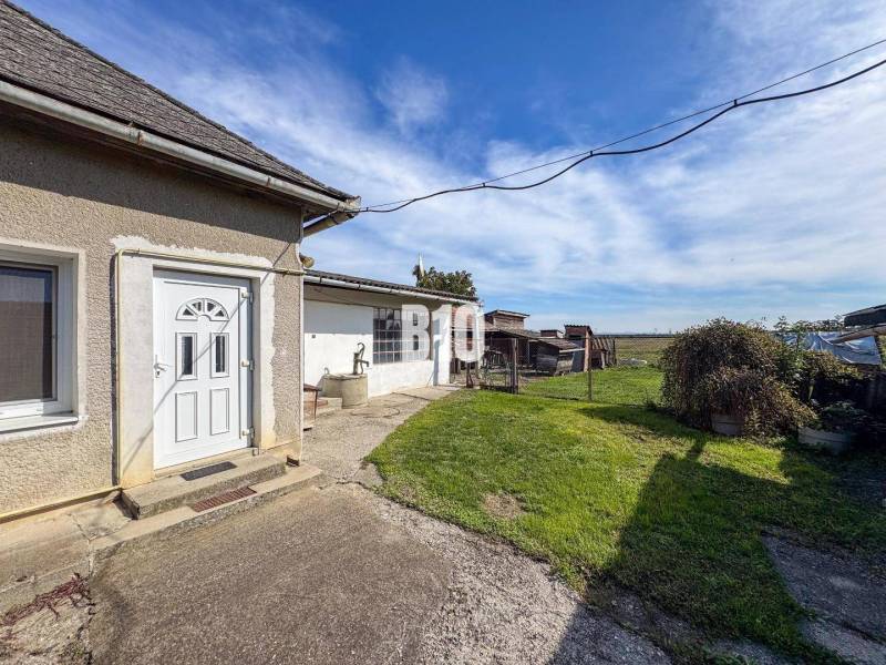 Rodinný dom s veľkým pozemkom (4641 m2)  - Ondrejovce - Rodinný dom v Ondrejovciach s dvorom, studňou a výhľadom na otvorenú krajinu.