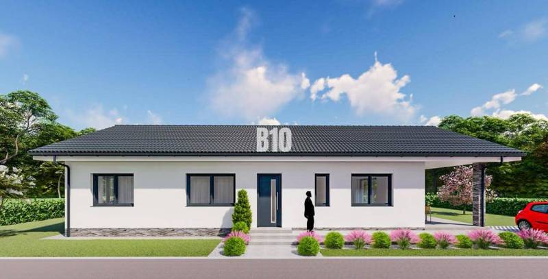 Základová doska na  575 m2 pozemku - Čeľadice - Rodinný dom v Čeľadiciach, Pozemky - bývanie, s upravenou záhradou a príjazdovou cestou.