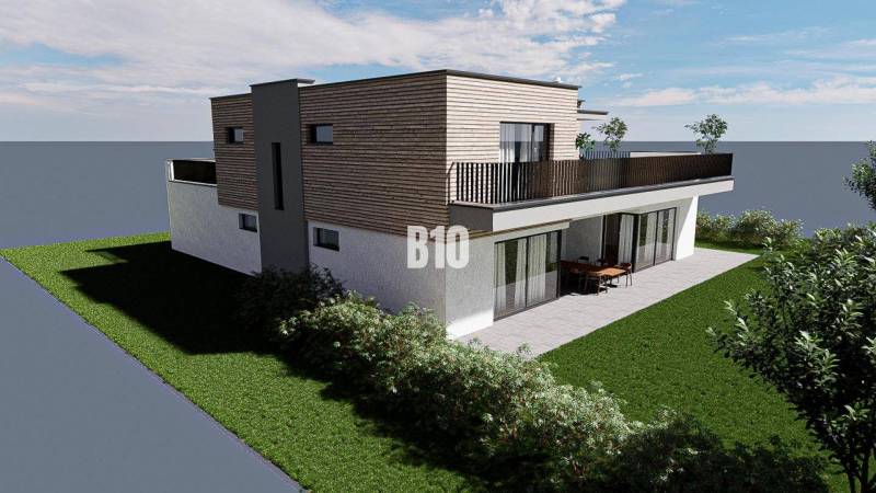 6 izbový rodinný dom  - DVOJGARÁŽ - CABAJ časť Riegler - Rodinný dom s terasou, záhradou a dreveným obkladom, ideálny na bývanie.