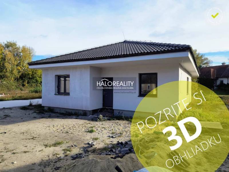 Predaj, rodinný dom Bellova Ves - NOVOSTAVBA - EXKLU... - Rodinný dom v Bellovej Vsi s jednoduchou fasádou a šikmou strechou.