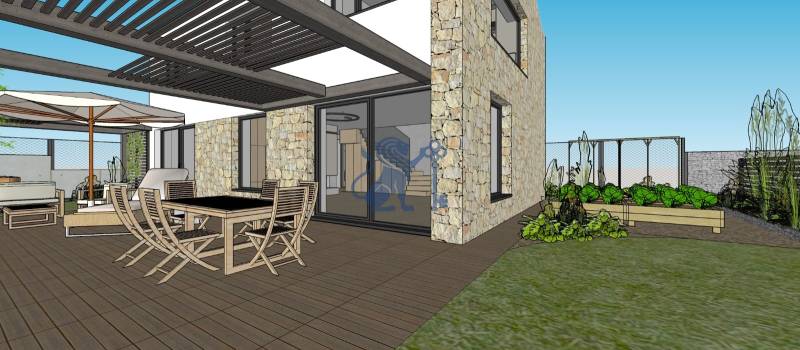 NA PREDAJ 5i rekreačný RD | Pekná cesta | Lesopark Rača  - Rodinný dom na Peknej ceste v Bratislave-Rači s terasou a podlahou s dreveným dekorom.