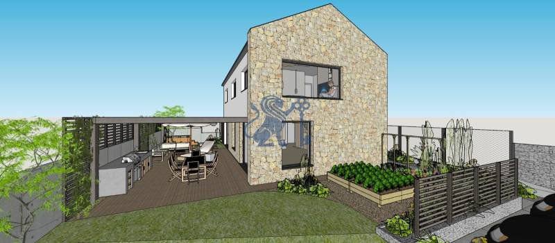 NA PREDAJ 5i rekreačný RD | Pekná cesta | Lesopark Rača  - Rodinný dom na Peknej ceste v Bratislava - Rača s terasou a vonkajšou kuchyňou.