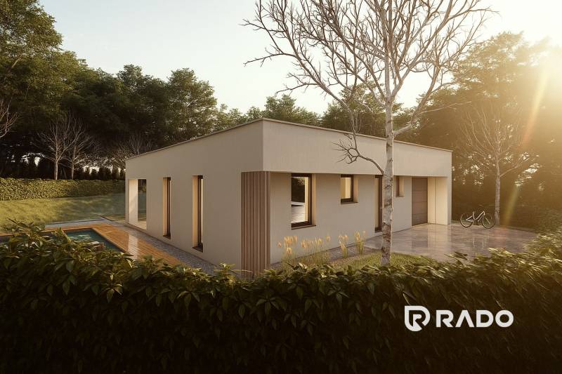 5-izbový dom 162m2 + pozemok 604m2 | Trenčianske Jastrabie - Rodinný dom v Trenčianskom Jastrabí s bazénom a trávnikom v príjemnom prostredí zelenej záhrady.