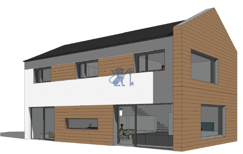 PREDAJ 5i rekreačný RD | Pekná cesta | Lesopark Rača  - Rodinný dom na Peknej ceste v Bratislave - Rači, s dreveným obkladom a veľkými oknami.