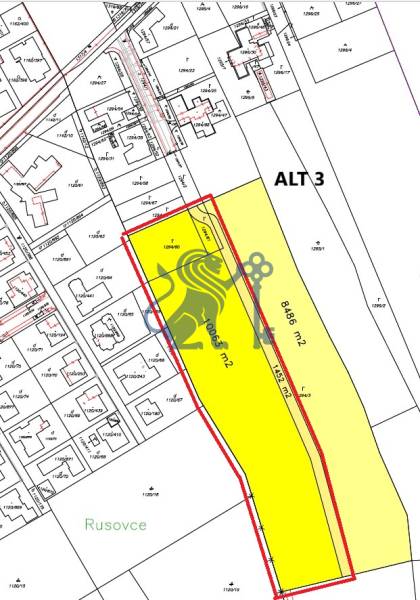 GRAVITAS | Na PREDAJ | rekreačný developerský pozemok | Rusovce - Mapa developérskych pozemkov v Bratislave - Rusovciach na ulici Pri Pieskovom Hone.