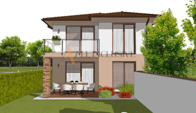 ALL INCLUSIVE I 3 IZBOVÉ BYTY S TERASOU, SO ZÁHRADOU + 2 PARK. MIESTA - Dvojpodlažný dom s terasou obklopený zeleňou v meste Šaľa na Kráľov Brod.