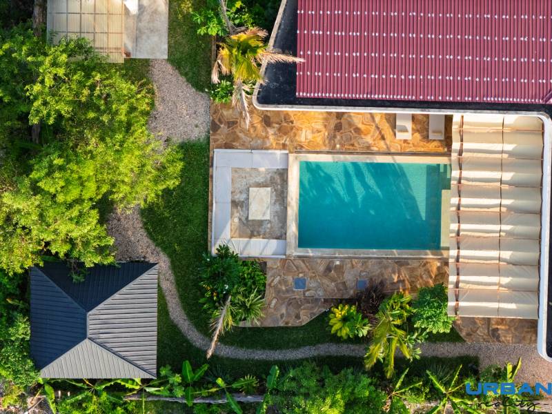 LUXURY 2-BEDROOM VILLA IN PAJE - Letecký pohľad na výstavbu domov s bazénom na predmestí Paje, Unguja South Region.