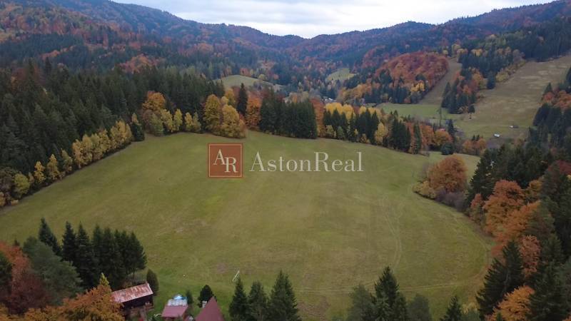 Investičný pozemok s panoramatickým výhľadom Čertov 9.100 m2 - Jesenná krajina s lesmi v okolí rekreačných pozemkov v Čertove, Lazy pod Makytou.