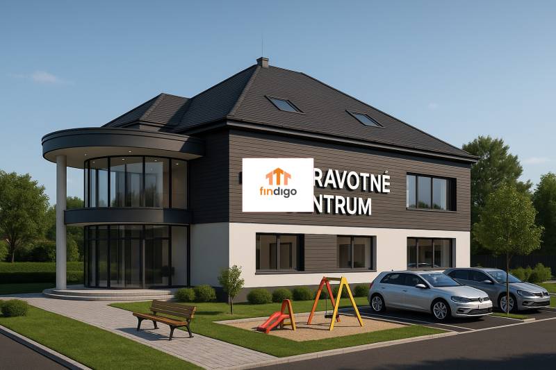 INVESTIČNÁ PRÍLEŽITOSŤ – Na predaj Komplexné centrum v Nitre  - Zdravotné centrum s detským ihriskom a parkoviskom na ulici Pod sokolom v Nitre.