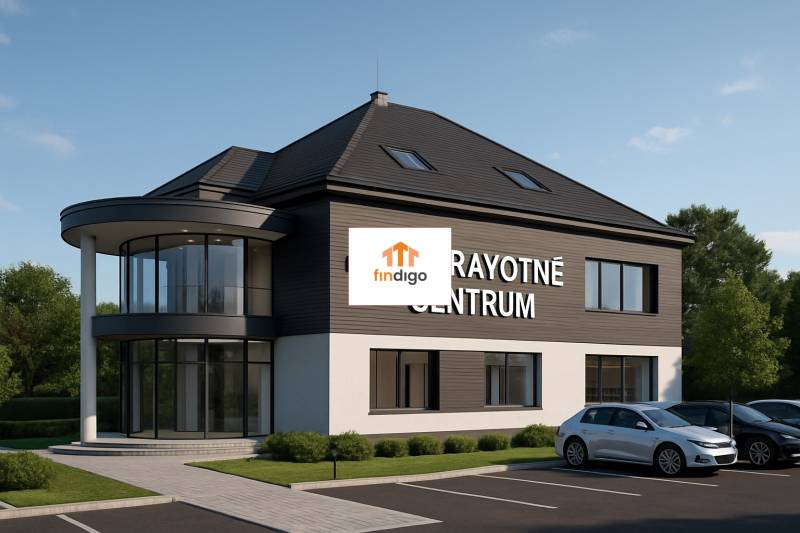 INVESTIČNÁ PRÍLEŽITOSŤ – Na predaj Komplexné centrum v Nitre  - Budova zdravotného centra v Nitre na ulici Pod sokolom s modernou presklenou fasádou.