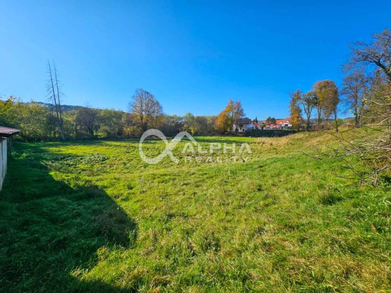 EXKLUZÍVNE stavebné pozemky, Spišské Podhradie - Pozemok na bývanie v Spišskom Podhradí s výhľadom na zeleň a neďaleké domy.