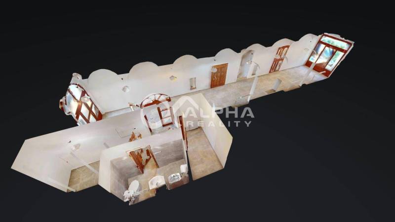 Polyfunkčný priestor na predaj, 66,5m2+pivnica 38m2, Zimná ul., Spišsk - Návrh dispozície obchodných priestorov s viacerými miestnosťami a efektívnym usporiadaním.