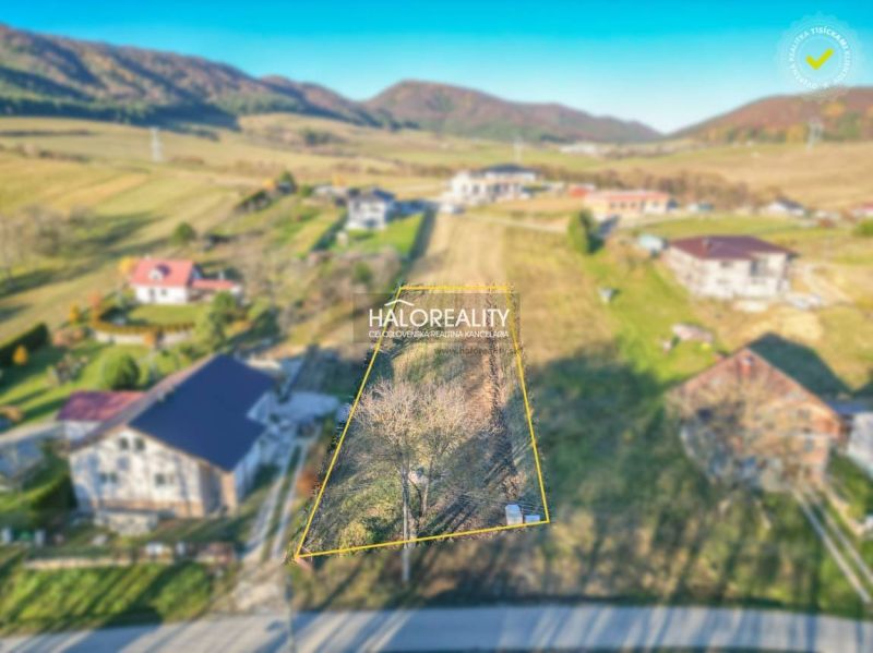 Predaj, pozemok pre rodinný dom 1061 m2 Veľká Čierna...