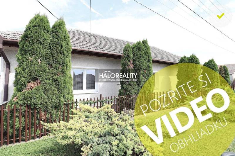 Predaj, rodinný dom Veľký Kýr, šesťizbový s garážou ... - Rodinný dom vo Veľkom Kýre s udržiavanou záhradou, zelenými tujami a plotom.