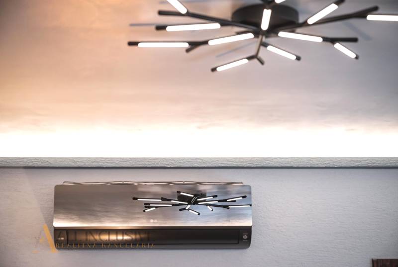 ALL INCLUSIVE I NOVOSTAVBA 4- IZBOVÝ RD SMART HOME - MOSTOVÁ (GA) - Stropné svietidlo a klimatizácia s moderným dizajnom v rodinnom dome.