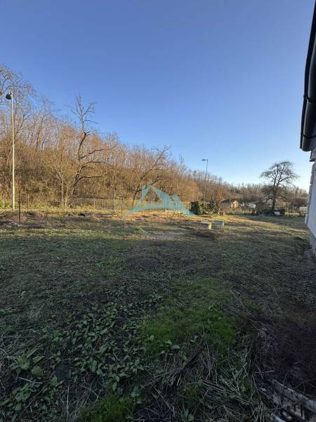 Skrytý raj v srdci prírody - Záhrada pri rodinnom dome v Demandiciach so stromami a rozsiahlou trávnatou plochou.