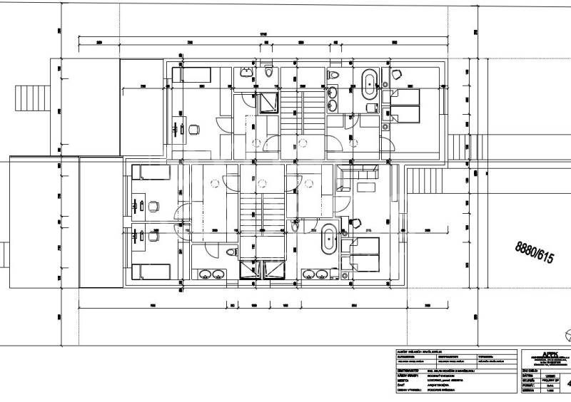 Stavebný pozemok na RD /dvojdom, pri lese za traťou, 1170m2, všetky IS - Pôdorys interiéru ukazuje rozloženie miestností pre projekt Pozemky - bývanie.