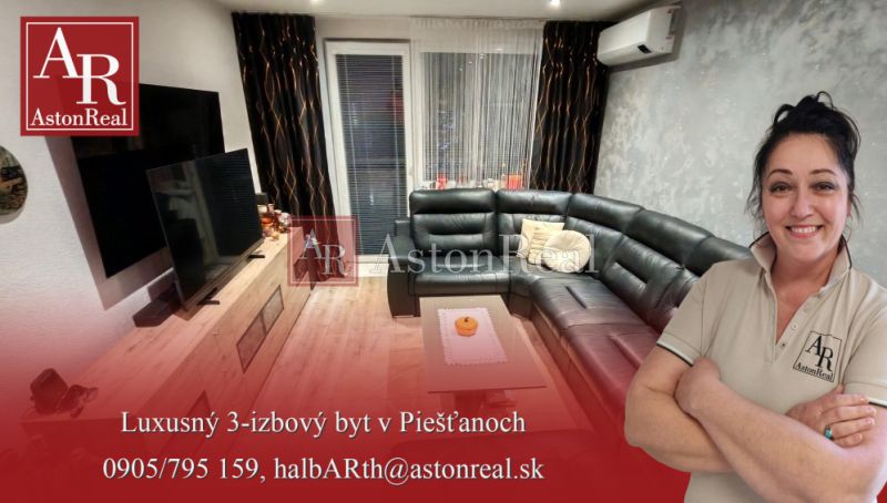 IBA U NÁS! Elegantný 3 izbový byt, lodžia, kompletná rekonštr., Piešťany