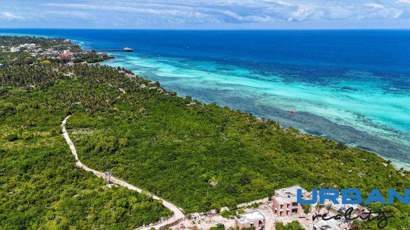 3,2-hektárový pozemok na útese, Kizimkazi, Zanzibar - Pohľad na pobrežné pozemky - komerčné v Kizimkazi s výhľadom na oceán.