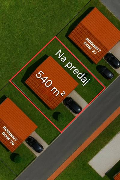 Na predaj pozemok v krásnej novej štvrti v Šali-Veči - Na predaj pozemok v Šali, 540 m², ideálny pre rodinný dom.