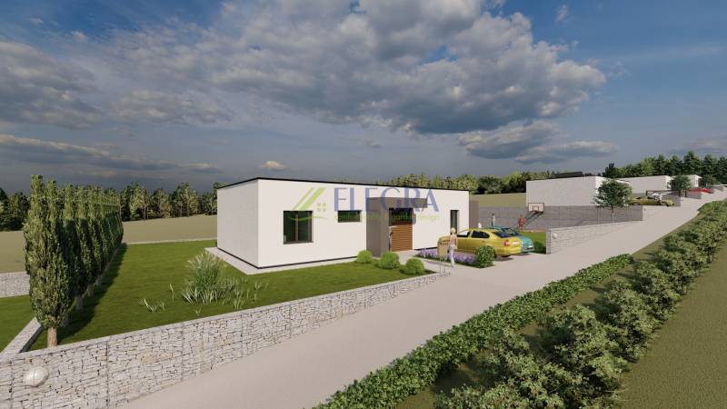 Na predaj : stavebný pozemok  Vranov nad Topľou - Vizualizácia domu na Lomnickej ulici vo Vranove nad Topľou, pozemky - bývanie.