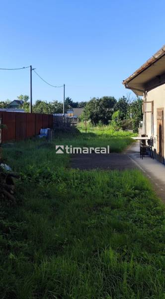 Slnečný pozemok v centre obce Réca, 756 m² - Dvor v Reci vhodný na bývanie, pozemky sú ohraničené plotom a zelenými kríkmi.