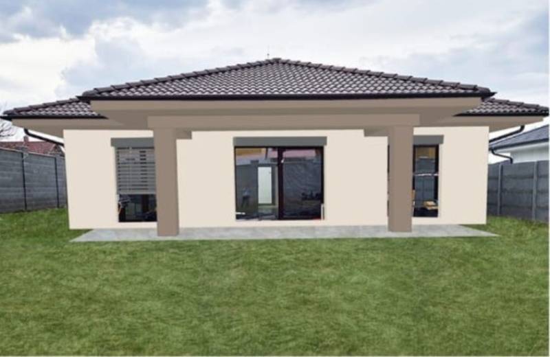 Neodolateľná ponuka! 4-izbová novostavba Galanta-Kolónia za super cenu - Rodinný dom na Kolónii v Galante s trávnikom a veľkými oknami na terasu.