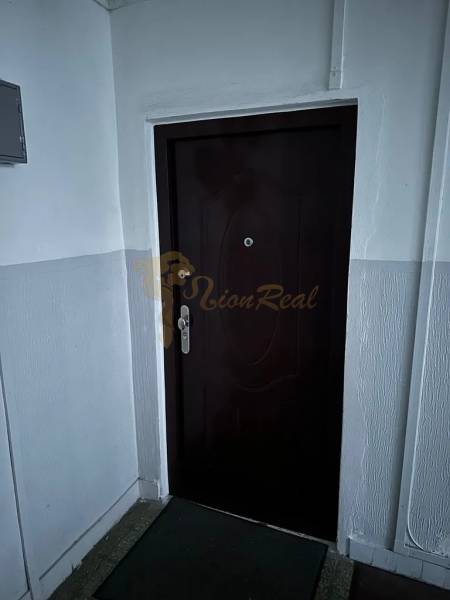 2-izb. byt, Nejedlého, Dúbravka, izby samostatné - Vstupné dvere v 2-izbovom byte s bielymi stenami a hnedým kobercom.