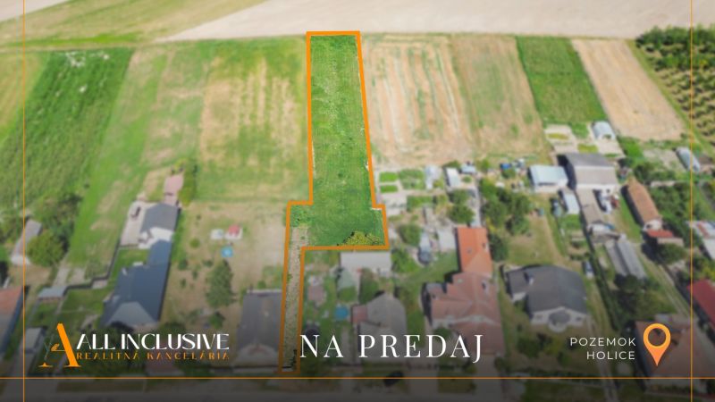 NA PREDAJ INVESTIČNÝ STAVEBNÝ POZEMOK, HOLICE –BEKETFA