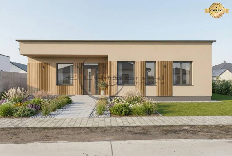 NA PREDAJ NOVOSTAVBA moderný 4-izbový rodinný dom v Malých Levároch - Rodinný dom na Agátovej ulici v Malých Levároch s praktickým záhradným dizajnom.