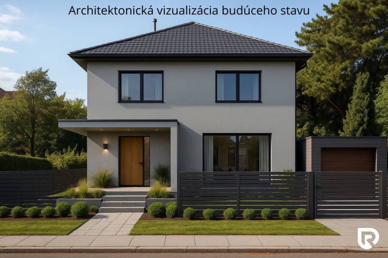 Exkluzívny stavebný pozemok so stavbou Ružinov Prievoz 760 m²  - Rodinný dom na Varínskej ulici v Bratislave - Ružinove s elegantným plotom a záhradou.