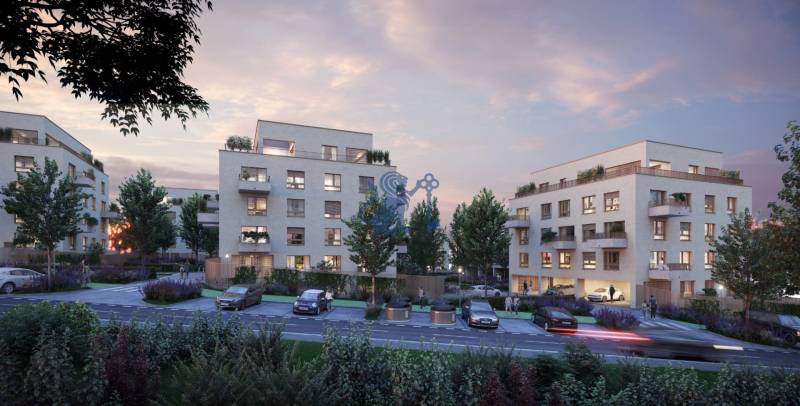 Na predaj 3-izbový byt s balkónom - B4 - Nové developerské obytné budovy obklopené zeleňou v lokalite Bratislava - Rača.