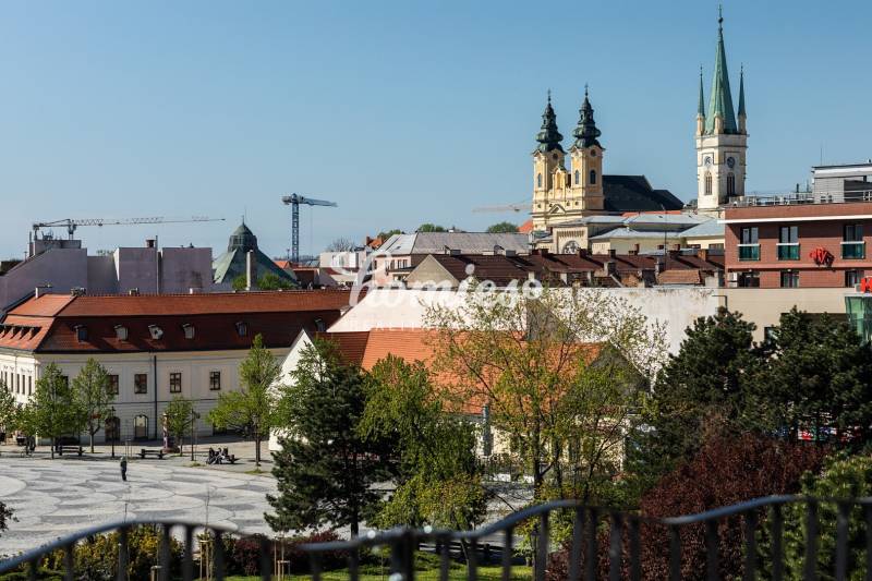 PRENÁJOM 3 izbový luxusný byt  v centre Nitry s veľkou terasou - Historické centrum Nitry s katedrálou a žeriavmi, vhodné pre 3-izbový byt.