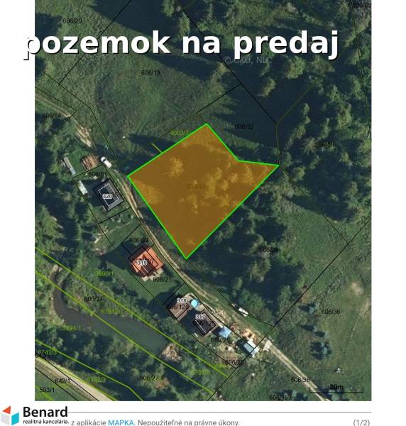 POZEMOK PRI LYŽIARSKOM SVAHU LITMANOVÁ - Pozemok na predaj v Litmanovej, Rekreačné pozemky obklopené lesom a neďaleko domov.