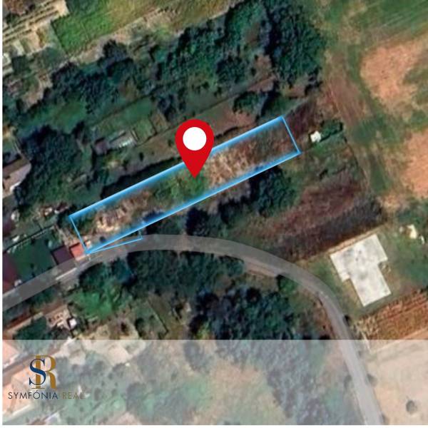 Stavebný pozemok 967 m² – Horné Topoľníky - bez rezervačnej zálohy  - Letecký pohľad na pozemky - bývanie v Topoľníkoch s vyznačenou parcelou.